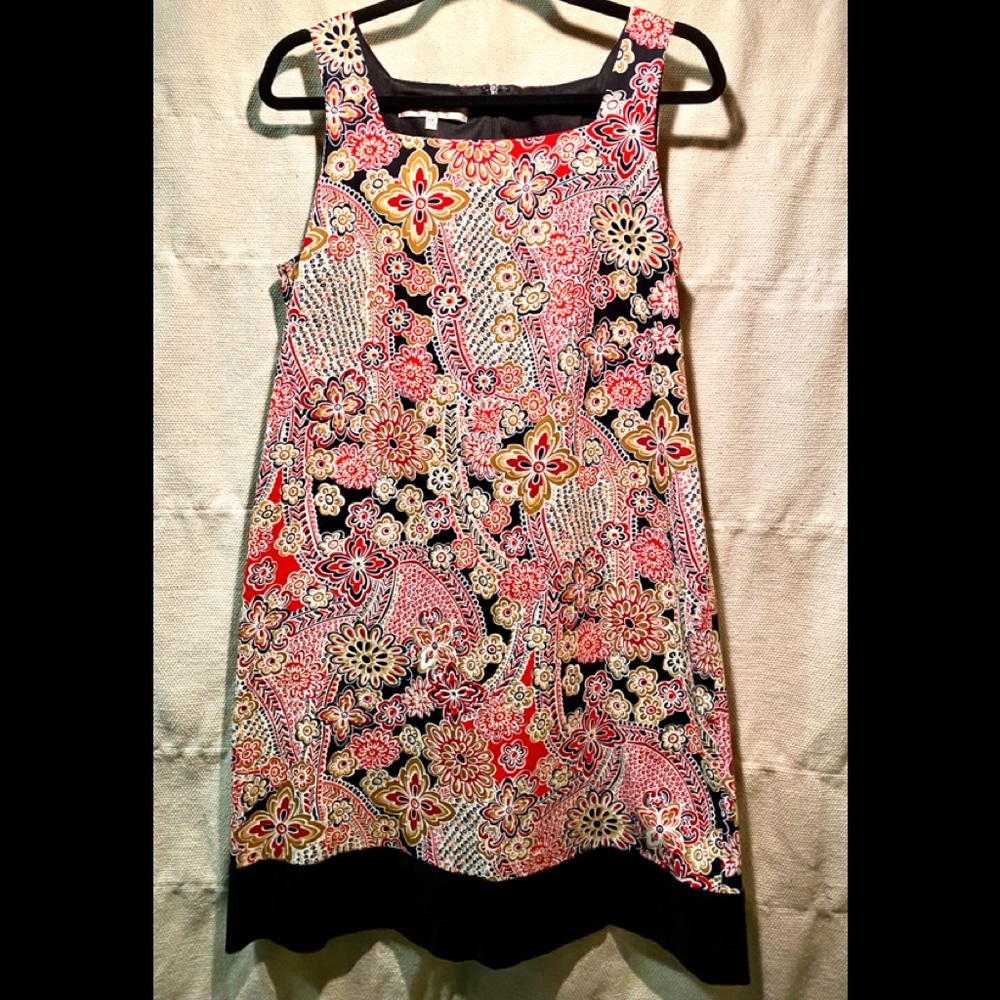 EVAN PICONE STYLISH MULTI COLOR PRINT DRESS